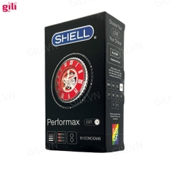 Bao cao su Shell Performax 6in1 hộp 10 chiếc kéo dài thời gian chính hãng