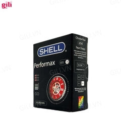 Bao cao su Shell Performax 6in1 hộp 3 chiếc kéo dài thời gian chính hãng