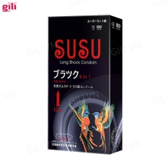 Bao cao su Susu siêu mỏng hộp 12 chiếc kéo dài thời gian chính hãng