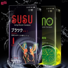 Bao cao su Susu siêu mỏng hộp 12 chiếc kéo dài thời gian chính hãng