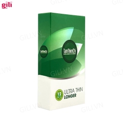 Bao cao su Tâm Thiên Chí Ultra Thin Longer hộp 12 chiếc kéo dài thời gian chính hãng