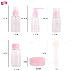 Bộ chiết mỹ phẩm du lịch Shulifang 7 món chính hãng