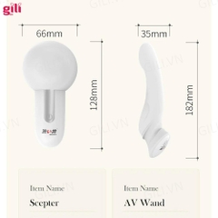 Chày rung hai đầu Drywell Queen’s Scepter massage chính hãng