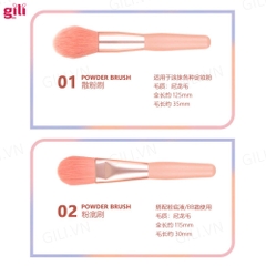 Bộ cọ trang điểm cá nhân 8 cây kèm bao da 70gr chính hãng