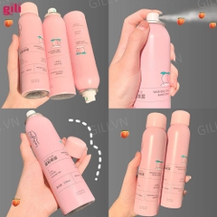 Dầu gội khô Luckyfine Washing Free Hair Spray Hồng 150ml chính hãng