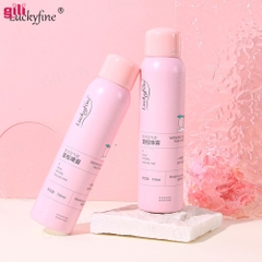 Dầu gội khô Luckyfine Washing Free Hair Spray Hồng 150ml chính hãng