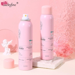 Dầu gội khô Luckyfine Washing Free Hair Spray Hồng 150ml chính hãng