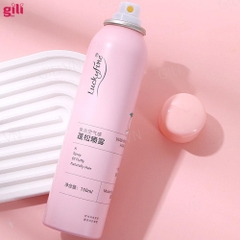 Dầu gội khô Luckyfine Washing Free Hair Spray Hồng 150ml chính hãng