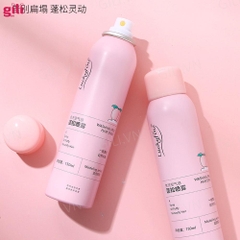Dầu gội khô Luckyfine Washing Free Hair Spray Hồng 150ml chính hãng