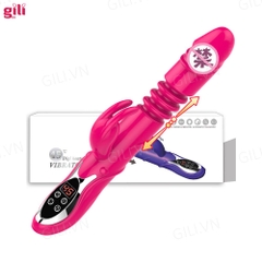 Dương vật giả phát nhiệt Rabbit Vibrators LCD 45 độ chính hãng