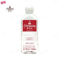 Gel bôi trơn Vanessa & Co Hot 200ml ấm nóng chính hãng