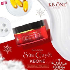 Kem Body KB One Sữa Tuyết Whitening Body Cream Premium 100gr chính hãng