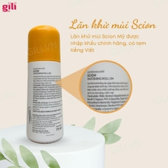 Lăn Khử Mùi Cơ Thể Scion Whitening Roll On 75ml Chính Hãng