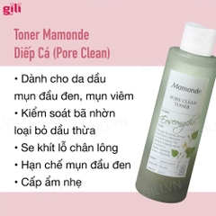 Nước hoa hồng ngừa mụn Mamonde diếp cá 250ml chính hãng