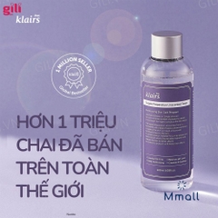 Nước hoa hồng Klairs Supple Preparation Unscented Toner chính hãng