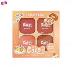 Set phấn má hồng Vuông Hasaya Girl Blusher 4 hộp chính hãng