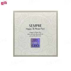 Phấn phủ Geo Sempre Happy & Please Pact trắng 22gr chính hãng