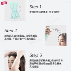 Dầu gội khô Luckyfine Washing Free Hair Spray Xanh 150ml chính hãng
