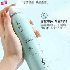 Dầu gội khô Luckyfine Washing Free Hair Spray Xanh 150ml chính hãng