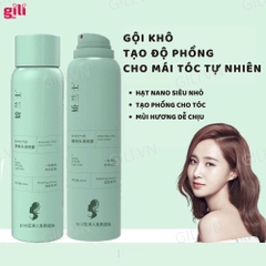 Dầu gội khô Luckyfine Washing Free Hair Spray Xanh 150ml chính hãng