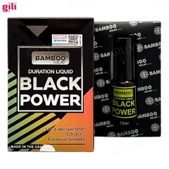 Xịt chống xuất tinh sớm Bamboo Black Power 15ml chính hãng