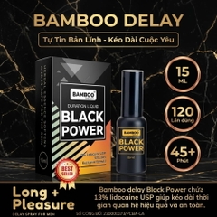 Xịt chống xuất tinh sớm Bamboo Black Power 15ml