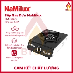 Bếp gas NaMilux, bếp ga đơn SM-3163 Công suất lớn 4.2kW - Hàng Chính Hãng