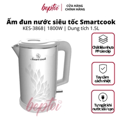 Ấm đun siêu tốc, ấm siêu tốc đun nước siêu nhanh Inox 304 2 lớp chống phỏng Elmich 1,5Lít KES-3868