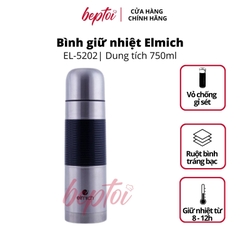 Bình giữ nhiệt nóng lạnh Elmich EL-5201 lõi Inox 304 tráng bạc 500 - 750 - 1000ml