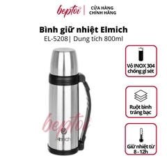 Bình giữ nhiệt Elmich EL5208 Inox 304 800ml