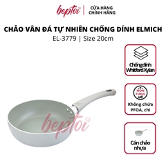 Chảo chống nhôm dính Harmonia Elmich, chảo chống dính đáy từ Elmich