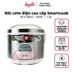 Nồi cơm điện nắp gài Smart Cook RCS-0892, nồi cơm điện cao cấp 1.8 Lít