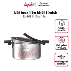 Nồi bếp từ Inox liền khối Elmich Milano EL, nồi đáy từ cao cấp EL-8081/8082/8083/8084