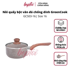 Nồi chống dính nồi sữa vân đá Greencook 16CM GCS03-16