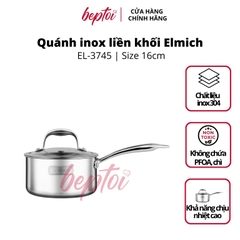 Nồi bếp từ quánh inox 3 lớp cao cấp đáy liền Tri-max XS EL - 3745 size 16cm