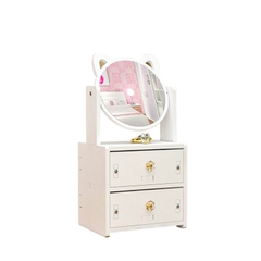 Kệ Đựng Mỹ Phẩm Bàn Trang Điểm Mini Kèm Gương Tai Mèo A1271