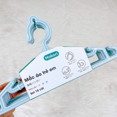 Sét 10 Móc Nhựa Treo Quần Áo Trẻ Em Hokori (2830) Mắc áo em bé A1441