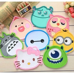Miếng Lót Ly Hình Thú Silicon nhiều họa tiết hoạt hình dễ thương A3634