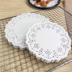 Sét 140 Tờ Giấy Nến 21.5CM Lót Thấm Dầu Ăn Lót Bánh, Giấy Nến Đục Lỗ Thấm Dầu Nỡ Nồi Chiên A4161