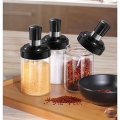 Lọ Đựng Gia Vị Thủy Tinh Hũ Đựng Gia Vị Có Thìa Thông minh K056
