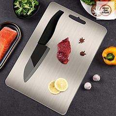 Thớt Inox 304 Kháng Khuẩn Cao Cấp Chống Nẩm Mốc, Chống Xước Dễ Dàng Vệ Sinh A2624