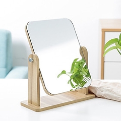Gương Trang Điểm Để Bàn Bằng Gỗ Cao Cấp Tràn Viền Phong Cách Hàn Quốc A2921