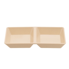 Chén Dĩa Đựng Nước Chấm Vuông Việt Nhật 2 Ngăn, Chén Đựng Gia Vị Tương Ớt (1220) A1222