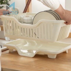 Rổ Úp Bát Chén Dĩa - Khay Kệ Đựng Chén Bát Dĩa Đũa Muỗng Có Khay Hứng Nước Tiện Lợi A5551