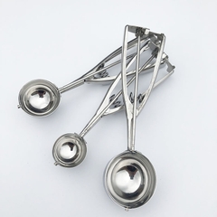 Dụng cụ múc kem Múc trái cây bằng inox muỗng múc kem chuyên dụng muỗng múc trái cây hình tròn A4913