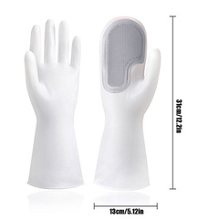 Găng Tay Rửa Chén Bát Tạo Bọt Silicon Bao Tay Vệ Sinh Nhà Cửa Găng Tay Cao Su A1821