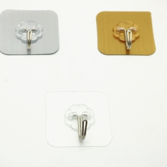 Vỉ 3 Móc Dán Tường Cao Cấp Siêu Dính Chịu Lực Tốt Treo Tường Chắc Chắn 6x6 cm A2534