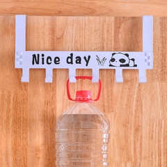 Giá 6 móc treo quần áo sau cửa Nice Day bằng sắt không cần khoan đục, móc treo quần áo nón mũ L1531