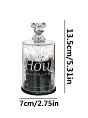 Hộp Đựng Tăm House Trong Suốt Hình Gấu Sang Trọng A3524