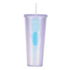 Ly nước Kim Cương Cách nhiệt 2 lớp 710ml chất liệu nhựa PP cao cấp A4761